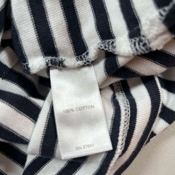 J. Jill Boat Neck Nautical Stripe Striped Cotton T-shirt Dress with Pockets XS - Picture 13 of 14